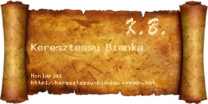 Keresztessy Bianka névjegykártya